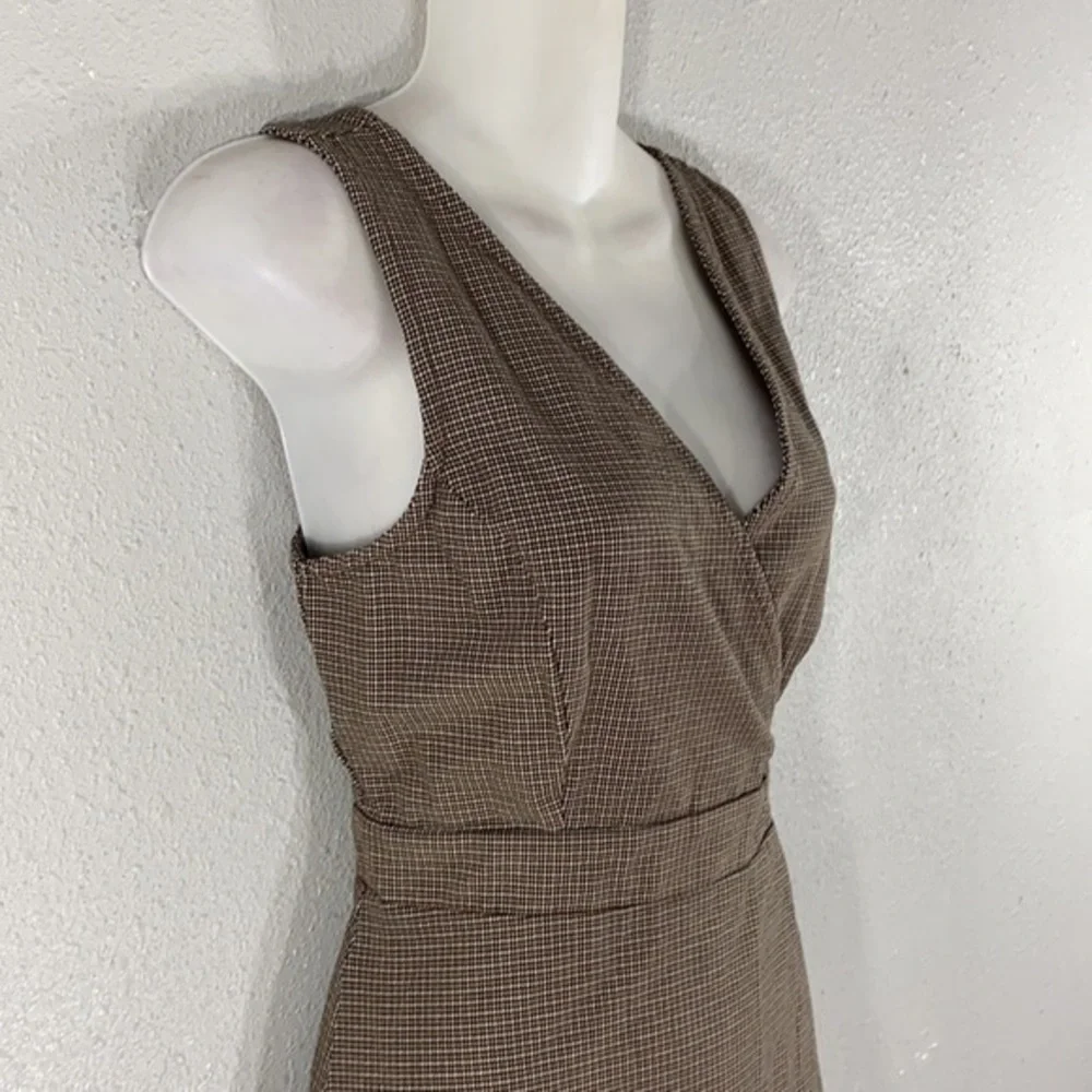 NWT Takara houndstooth plaid print skirttall dress V19